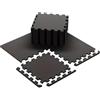 BTGYTTKL Tappeto Da Fitness A Puzzle Tappetini in schiuma EVA nera da 10 pezzi Protezione for pavimento for yoga