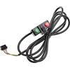 Buxuaaaa Manopole per manubrio bici elettrica Interruttori per manubrio bici Pulsante Faro Interruttore clacson con indicatori di direzione Funzione luce Scooter Horn Faro