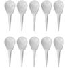 WOVEBIUS 10 tee in plastica anti-taglio per sedie da golf, colore bianco