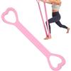 Generisch Fascia di resistenza con figura 8, ad alta elasticità, antiscivolo, per esercizi di torace, braccia, allenamento, yoga, pilates, palestra, ufficio, viaggi, casa