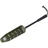 Smarbettiy Cucchiaio da lancio per pesca alla carpa, manico in fibra di carbonio, impugnatura in EVA, cordino di sicurezza, filettatura M38, design leggero, disponibile in trasparente con due misure (B)