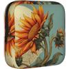 ZQYTGFDC Borsa igienica femminile con girasoli in fiore, capacità 6 10 cuscinetti, piccolo organizer per borsa, valigia, regalo per ragazze e donne