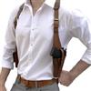 MDFCZXP Borsa a Tracolla retrò Medievale con Cinghie - Fondina per Pistola in Pelle PU - Portapistola Regolabile Lace Up Cosplay per Uomo Donna,Marrone,20c