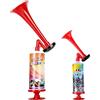 ZOOMPIL Tromba Stadio ad Aria Manuale, 2 Pezzi Palmare Air Horn Stadion Trombo, Trombe ad Aria Compressa per Tifare alle Partite e alle Feste della Coppa del Mondo