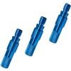 A&N 3 adattatori a sgancio rapido, accessori da pesca, con chiusura rapida, adattatore intercambiabile per indicatore di morso, Buzzer Bar, Rod Pod & Retino, sistema di cambio rapido in alluminio
