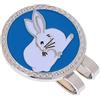 WOVEBIUS Clip magnetica per cappello da golf con marcatore per pallina da golf, zodiaco cinese lepre