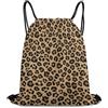 Generic Wild Cheetah Leopard Print Borsa Sportiva Gym Sack Pieghevole Unisex per Uomo Spiaggia Shopping Borsa con Cordoncino 36X42Cm