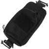 HINTRMENT Borsa da Spalla in Nylon Nero con Fibbia, Piccola Tasca Aggiuntiva per Zaino, Resistente e Facile da Usare per Trekking All'aperto