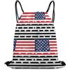 Generic Fireman Skull Red Line Flag Borsa Sportiva Sacca da Palestra Stringa Moda per Donna Yoga Campeggio Borsa con Cordoncino 36X42Cm