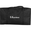 KQFCAZRE Organizzatore Tenda Borsa Portaoggetti Attrezzatura Da Campeggio Contenitore Bastoni Trekking Manico Resistente Tessuto Oxford Idrorepellente Adatto P, Black L