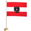 Flaggenfritze Tavolo bandiera bandiera Austria con aquila - 15 x 22 cm
