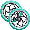 CURB SKATEBOARDS Blunt Envyscooters - Confezione da 2 120 mm Gap Core - Nero/Giada - Ruote Monopattini Freestyle