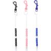 Kisangel 3 Perline Conta-Colpi da Golf - Contatori da Golf a 8 Perline con Clip per contare i Colpi - Accessorio Manuale per la Tenuta del punteggio per arbitri di Gioco