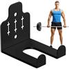 Genérico Supporto verticale per bilanciere, montaggio a parete, resistente, antiscivolo, in metallo, organizer per piccoli spazi, per riporre attrezzature fitness commerciali