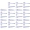 Buxuaaaa 30Pcs Professionale Breve Bianco Golf Tees Testa di Fungo Golf Tees Strumento di Formazione Portatile per Driving Ranges Accessori