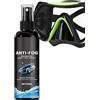 Generico Spray Antiappannante per Lenti da Occhiali, Defogger Per Occhiali Da 50 Ml, Detergente Antiappannante per Vetri, per Nuoto, Snorkeling, Specchietti, Viaggi, Parabrezza, Finestrini, Sci e Moto