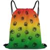 Generic Large Feature Rasto Grunge Borsa Palestra Zainetto Sportiva Stringa Pieghevole per Spiaggia Shopping Yoga Borsa Coulisse 36X42Cm