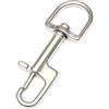 WOVEBIUS Gancio a scatto girevole in acciaio inossidabile per accessori per parti di immersioni subacquee, 120 mm, argento