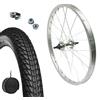 MADICKS CERCHIO RUOTA COMPLETO POSTERIORE 20 X 1.75 + COPERTONE + CAMERA D'ARIA PER BICI CITY BIKE-GRAZIELLA-MTB-BMX COMPRESODADI + FLAP