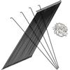 ibasenice Raggi per Bicicletta 36 Set 14g in Acciaio 45# Nippli Neri da 260mm per Mountain Bike Accessori Resistenti e Durevoli
