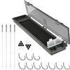 Buxuaaaa Carps Fishing Rigs Tackles Box Compatti Attrezzatura da pesca Organizzatori Scatola per Linea Gancio Attrezzatura Rigs Gancio Attrezzatura Attrezzatura Gancio