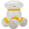 COCOYUEMA per massaggiatore a cuscino, imitazione a forma di polpo, luce LED, design portatile, massaggio vibrante, uso domestico, ufficio e viaggio (Giallo)