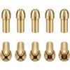 OZXJW Set Di Pinze In Ottone Da 10 Pezzi 0,5-3,2 Mm for Utensile Rotante, Gambo 5/32 , Punte Micro Trapano Precisione for Incisione, Accessori for Lucidatura
