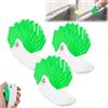 Generico Multipurpose 9-in-1 Spatula Caulking Tool,Foldable Spatula & Sealant Applicator with Scraper Edges,Durable PP Foldable Caulking Spatula Grout Removal Tool,for Home Renovation and DIY Project (3*Green)