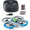 Carson Cyber Drone Polizei 2.4G 100% RTF - 100% pronta al volo, drone RC radiocomandato, incluse batterie e radiocomando, quadricottero per bambini, giocattolo, grigio.