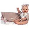 MUÑECAS ANTONIO JUAN S.L. Bambole Antonio Juan - Neonata Mia con funzione pipì, corpo in vinile con occhi aperti e chiusi, include fasciatoio, biberon e accessori per la cura