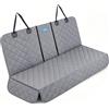 Nobleza Telo Auto per Cani 137×121 CM, Coprisedile Auto per Cani Compatibile con Braccioli, Impermeabile Antigraffiato e Antiscivolo, Coprisedile Posteriore Auto Universale, Grigio