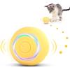 KEWUZY Giocattoli per gatti interni, palla giocattolo gatto con luci a LED, giocattolo gatto interno intelligente con cuscinetto automatico, 2 modalità, ricaricabile di tipo C per gatti e cuccioli