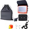 TRPLFGHZ Fotocamera da pesca, Telecamera da pesca HD con fish finder visivo monitor IPS 4,3 pollici, cavo 15 m, controllo a telecamera subacquea 1000 TVL, 8 luci a infrarossi(20M)