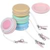 IMIKEYA 4 Pezzi Pulitore per Schermo Telefono Cellulare Macaron con Microfibra e Spugna Salviette Portatili con Cordino Portachiavi per Smartphone Tablet e Obiettivi per Colore Casuale