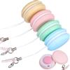 CALLARON 4pezzi Pulitore Schermo Macaron per Cellulari con Cordino e Fibbia, Rimuove Olio su Tablet e Schermi Computer, Plastico Colorato con Coperchio Protettivo Colore Casuale