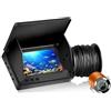 TRPLFGHZ Fotocamera da pesca, Fish Finder LCD con da 5,0/4,3 pollici, telecamera subacquea pesca a 220°, impermeabile, IPS 1080P, durata di 9 ore, visione notturna(30m line 4.3 inch HD)