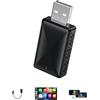 Muachspi Mini adattatore wireless Carplay 2024, facile da configurare e aggiornare CarPlay cablato e Android Auto a wireless, si collega rapidamente, mini dongle portatile per auto, adatto per auto
