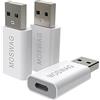 MOSWAG 3 confezioni di adattatori da USB C a USB C, compatibili con caricabatterie Mag Safe, i Mac, Mac Book Pro, Mac Book, laptop, PC, computer e altri