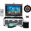 TRPLFGHZ Fotocamera da pesca, Telecamera subacquea for la pesca con fishfinder LCD a colori da 7 pollici, 15 LED bianchi + lampade a infrarossi, telecamera AHD1080P 15M for sul ghiaccio(30M)