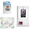 HP Sprocket Cabina fotografica Stampante fotografica istantanea a colori (bianca) + Carta Zink (100 fogli) + Sfondo fotografico per matrimonio (1).