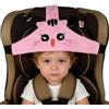 MINGZE Seggiolino auto per bambino, supporto per la testa del seggiolino auto, posizionatore per il sonno sicuro e accogliente, cintura di fissaggio regolabile per cintura di sicurezza (Rosa)
