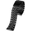 ROUREOX 22MM Cinturino Orologio Sostituzione Metallo, Interfaccia Specializzata, Uomini Braccialetto Distribuzione Acciaio Inossidabile per Seiko PROSPEX Turtle SRPA21J1/SRPE99K1-Nero 5-Bead 22MM
