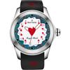 OBLVLO Kafyase - Orologio meccanico da uomo, con quadrante in gomma, cinturino in gomma 3D tigre nera, cassa in PVD, impermeabile, automatico, sportivo, Kf-ar-06, Moderno