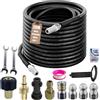 LEBOKJ Set di Tubi di Pulizia 30m, Compatibile con Kärcher k2-k7, Lavor, Bosch Hochdruckreiniger, 400 Bar / 5800PSI, Set Universale di Tubi di Pulizia per drenaggi bloccati, canali e tubazioni