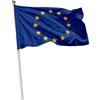 Teetaly Bandiera Europa 70×100 cm in tessuto nautico | Blu con stelle dorate | Bandiera europea resistente per eventi istituzionali, scuole e balconi
