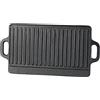 Rosenstein & Söhne Piastra da in ghisa: Piastra da griglia in ghisa Reversibile, per Forno, Piano Cottura e griglia, 40 x 20,5 cm (per Grill Reversibile, in, Barbecue)