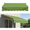 Generico Tessuto di Ricambio per Tenda da Sole 200cm 250cm 400cm 500cm 600cm Telo Tenda da Sole, Poliestere Resistente Ai UV, Tela di Ricambio per Patio, Terrazzo, Esterno(P,300x250cm)