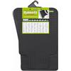 CORA 000134001 Coppia Tappeti Anteriori Rubberfit Fit-1, Nero