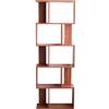 Rebecca Mobili Scaffale Legno Mdf, Libreria Moderna, 5 Ripiani, Marrone Noce, Libri Documenti Smartworking Ufficio - Misure: 169 x 60 x 24 cm - Art. RE6401