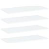 vidaXL Ripiani per Libreria 4pz Bianchi 80x40x1,5 cm Legno Multistrato